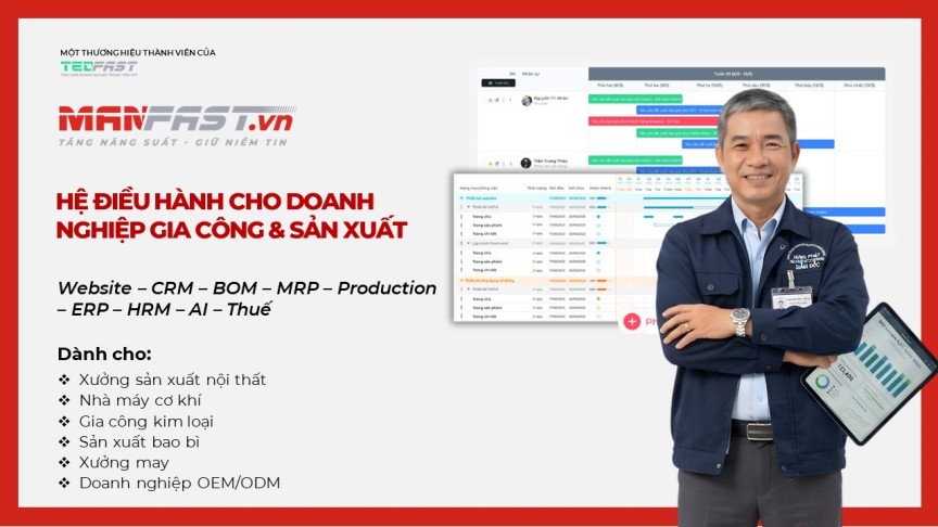Giới thiệu Manfast.vn - Giải pháp số hóa toàn diện cho DN gia công - sản xuất